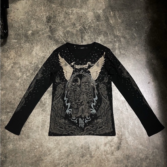 - Yasuyuki Ishii Bornille Long Sleeve T-Shirt Size Small